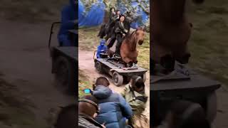 How We Filmed a Horse Ride with a 4Wheel Dummy Horse behindthescene film bts [upl. by Enyr]