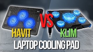 🖥️ Havit Cooling Pad VS KLIM Cyclone Laptop Cooling Pad  Best Cooling Pads for Laptop [upl. by Lotson]