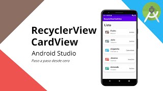 Android Studio 40  RecyclerView con CardView tutorial completo  Diseño Material 2020 [upl. by Tengdin125]