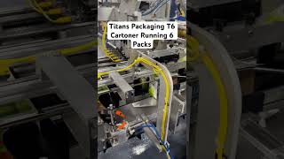 Titans Packaging beverage cartoning system running 6 packs cartoner packagingmachinery beverage [upl. by Aney723]