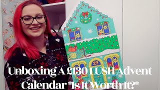 Unboxing A £130 LUSH Advent Calendar Is It Worth It [upl. by Richmond]