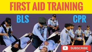 First Aid Training II Basic Life Support II Cardiopulmonary Resuscitation II Saratsingha2024 [upl. by Zakarias]