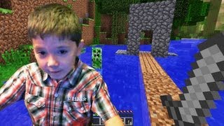 6 Year Old Jacob Playing Minecraft [upl. by Kina971]