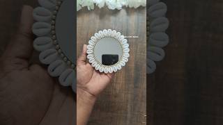 Cowrie shells se bnaye mirror diy ytshorts youtubeshorts youtubepartner craft viralshort [upl. by Ahsinal]