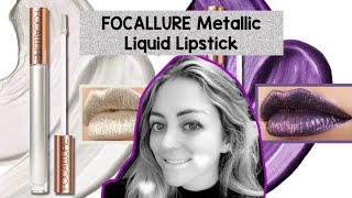 FOCALLURE Metallic Chameleon Liquid Lipstick [upl. by Xylina]