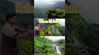 Matheran Hill Station in monsoon  Toy Train  View Points  Matheran hill station bike ride [upl. by Kirad]