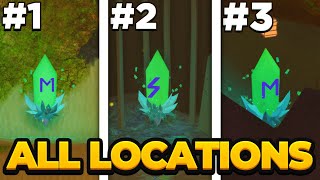 All 11 New Crystal Locations In Dungeon Quest [upl. by Pappano]