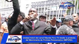 Unidad móvil del canal Hilando Fino TV desde la protesta del Movimiento de Policías Pensionados [upl. by Randee684]