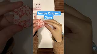 Making Jumbo Origami Stars origamistar origami diy [upl. by Okwu767]