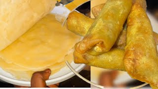 How to make spring roll from the scratch [upl. by Hareema]