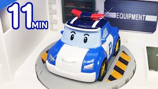 Robocar POLI Toy Playing Video  Rescue Headquarters Playset  Robocar POLI TV [upl. by Stambaugh]