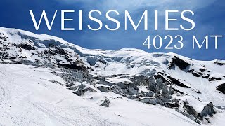 Weissmies  4023 mt  Via normale da Hohsaas SaasGrund  CH 4K [upl. by Eadie]