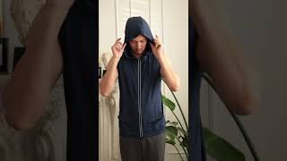 COOFANDY Mens Workout Hooded Tank Tops Zip Up Muscle Fitness Shirt Sleeveless Gym Hoodie [upl. by Diantha]