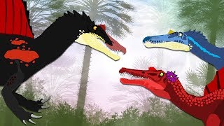 Spinosaurus life  Dinosaurs cartoons  GreenSpino [upl. by Ycrad]