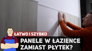 Panele w łazience na ścianie i podłodze zamiast płytek  Remont WC 4 [upl. by Raimundo564]