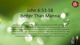 11032024 CFCF Sunday Service  Better Than Manna [upl. by Fantasia433]