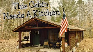 The Off Grid Log Cabin is Getting a Kitchen [upl. by Tasiana]