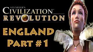 Civilization Revolution  England 1 Gameplay Tutorial with Commentaries Civ Rev [upl. by Afatsuom]