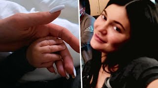 Kylie Jenner The Moment She Gave Birth To Her Son Aire [upl. by Ayekel]