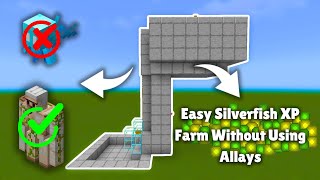 Easy Silverfish XP Farm Without Using Allays Minecraft Bedrock 121  Ap2earCraft [upl. by Inga]