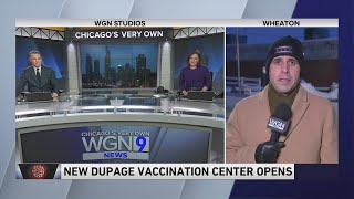 COVID19 vaccination site opens at DuPage County Fairgrounds [upl. by Kushner]