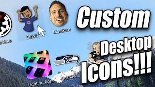 How to Create Custom Desktop Icons Its Easier than you Think [upl. by Asta599]