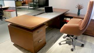 Hign End Luxury Boss Executive Office Furniture Workstation Table Desk [upl. by Kaya]