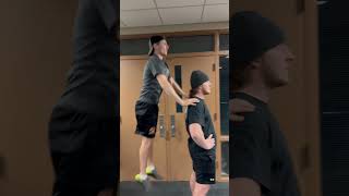 Partner assisted jumps overspeed training [upl. by Tekcirc]