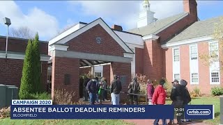 VIDEO Voters line up in Bloomfield as registration deadline looms [upl. by Letnuahc]