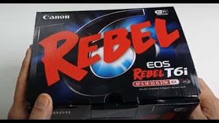 Canon EOS Rebel T6i 750d w 1855mm Lens Unboxing [upl. by Ssirk822]