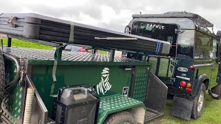 Fitting Tentbox Cargo on camping trailer Landrover Defender 90 Expedition Trailer [upl. by Murvyn]