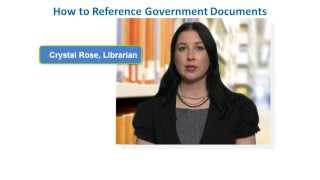 APA Style Reference List How to Reference Canadian Government Documents [upl. by Ritz]