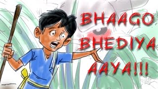 Bhaggo Bhediya Aaya  Kilkariyan  Hindi Stories for Kids  Bedtime Children Stories  Kids Stories [upl. by Nodnahs]