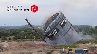 Sprengung des Gasometers Neunkirchen LIVESTREAM [upl. by Nairoc99]