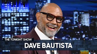 Dave Bautista Talks Wrestling in the WWE and Working with Samuel L Jackson  The Tonight Show [upl. by Orling818]