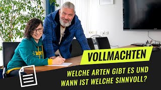 Vollmacht schreiben  Welche Arten gibt es und wann ist welche sinnvoll  Daub amp Bürgelin [upl. by Mihcaoj]