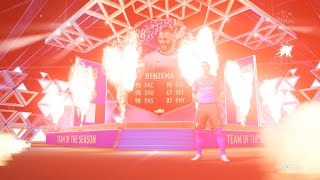 I PACKED TOTS 98 BENZEMA Fifa 22 Ultimate Team [upl. by Jodee]