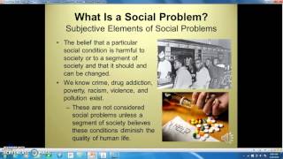 What is a Social Problem Objective and subjective elements [upl. by Macdonald]