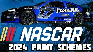 All 2024 NASCAR Paint Schemes Released as of December [upl. by Yahsram863]