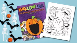 RELAXING COLORING 🧟‍♂️Halloween Mindfulness COLORING BOOK  Frankenstein🧟‍♂️ coloringbooks color [upl. by Palocz]