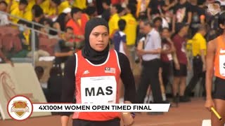 4x100m Women Open Timed Final  83rd SINGAPORE OPEN Track And Field Championships 2023 [upl. by Swainson]