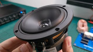 🔊 Dayton Audio CX1208 4quot Coaxial Driver with 34quot Silk Dome Tweeter  excursion test [upl. by Slyke]