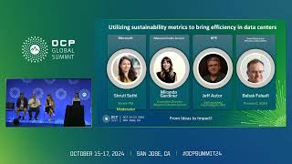 Panel Utilizing sustainability metrics to bring efficiency in data centers [upl. by Doersten871]