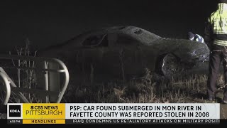 Stolen car pulled from Monongahela River [upl. by Einwat]