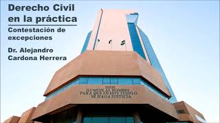 DERECHO CIVIL EN LA PRÁCTICA  Contestación a las excepciones en la audiencia preliminar [upl. by Elayne]