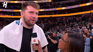 Luka Doncic reacts to his recent Criticism amp Game 4 Blowout WIN vs Celtics Postgame Interview 🎤 [upl. by Llertnek]