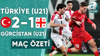 Türkiye U21 21 Gürcistan U21 MAÇ ÖZETİ U21 Hazırlık Maçı 22032024 [upl. by Wehhtam]