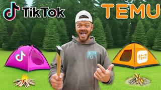 48hr Temu vs TikTok Shop Survival Camping Challenge [upl. by O'Neil314]