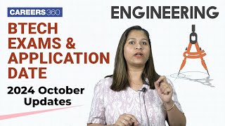 BTech Exam amp Application Date 2024 October Updates [upl. by Georgia637]