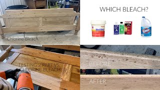 Lighten Wood with Bleach and How to Select the Right Type [upl. by Jacquenette]